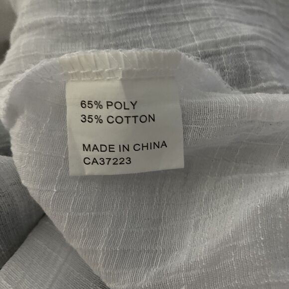 Womens S Tunic Top CREATION S White Black Abstract Graphic Print Long Layer NICE - Picture 6 of 8